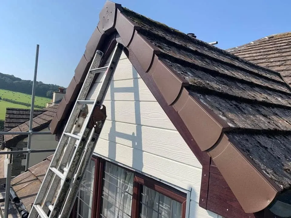 New fascias, bargeboards and guttering in Looe