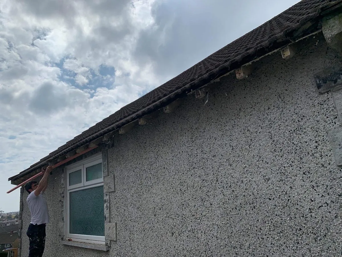 White uPVC fascias and soffits on a bungalow in Looe